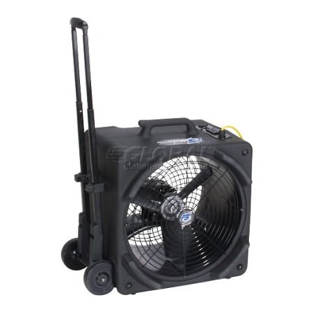 Powr-Flite Powr-Flite Axial Floor Dryer W/ Handle & Wheels, 2 Speed, 1/4 HP, 3000 CFM PDF5DX